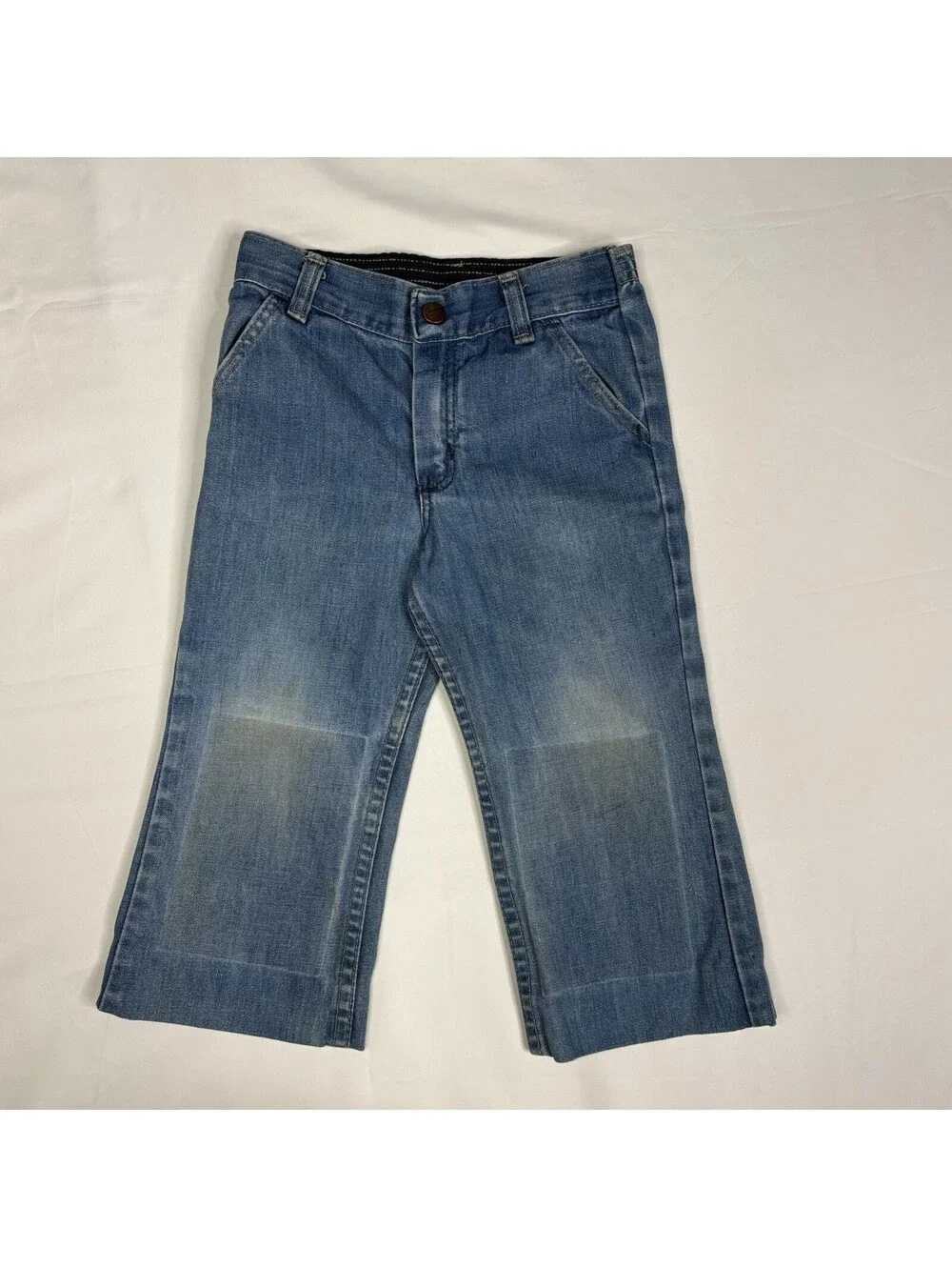 Vintage Wrangler Kids Wide-Leg Denim Jeans with Retro Flair